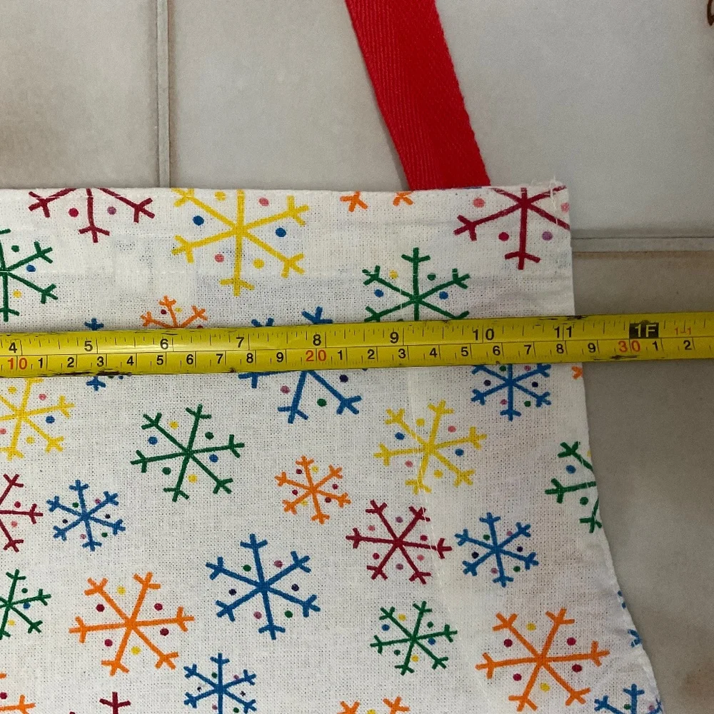 Snowflake Apron – Adjustable Red Ties Unisex